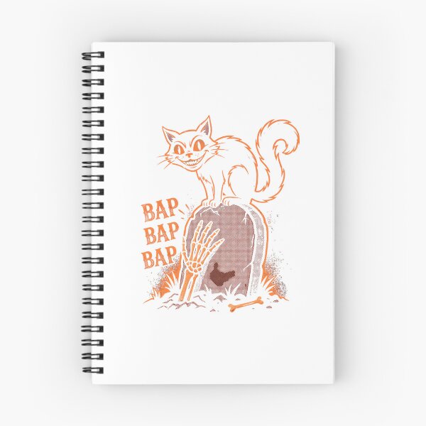 Item preview, Spooky Cat and Skeleton Hand Tombstone Art designed and sold by TMS-Studio.