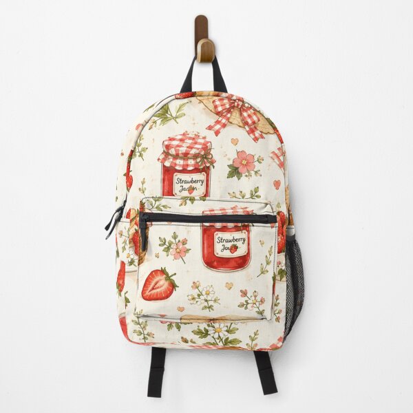 Item preview, Strawberry Picnic Seamless Pattern – Cottagecore Summer Fruit & Picnic Aesthetic designed and sold by RJACreative.