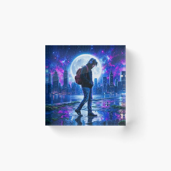 Item preview, Cosmic Night Walk Cyberpunk City designed and sold by DWolf04.