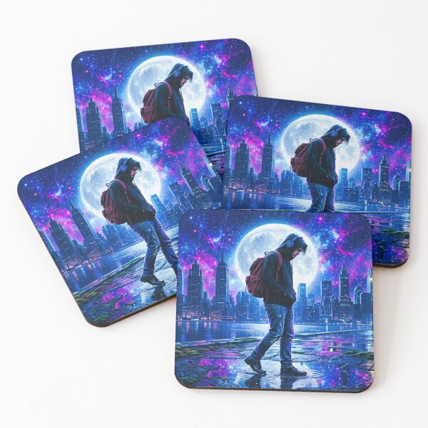 Item preview, Cosmic Night Walk Cyberpunk City designed and sold by DWolf04.
