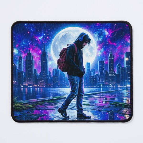 Item preview, Cosmic Night Walk Cyberpunk City designed and sold by DWolf04.