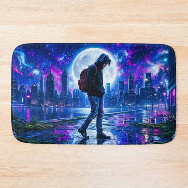 Item preview, Cosmic Night Walk Cyberpunk City designed and sold by DWolf04.