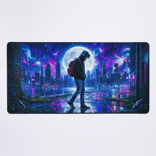 Item preview, Cosmic Night Walk Cyberpunk City designed and sold by DWolf04.
