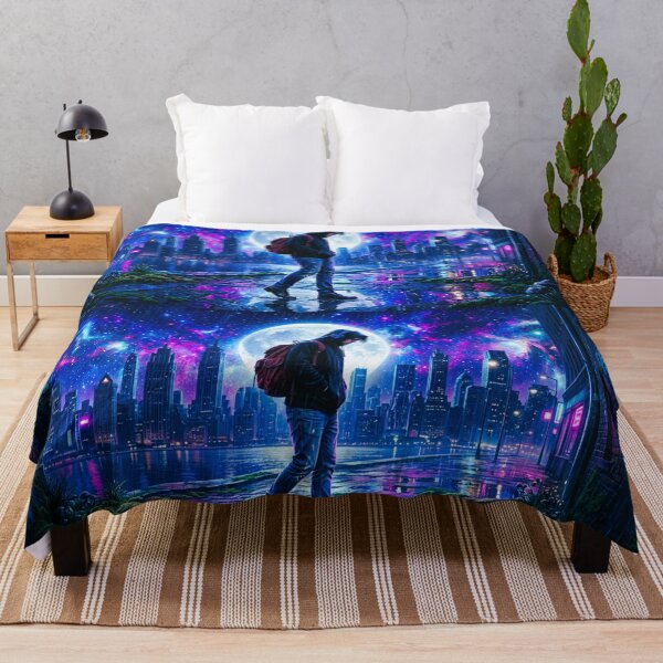 Item preview, Cosmic Night Walk Cyberpunk City designed and sold by DWolf04.