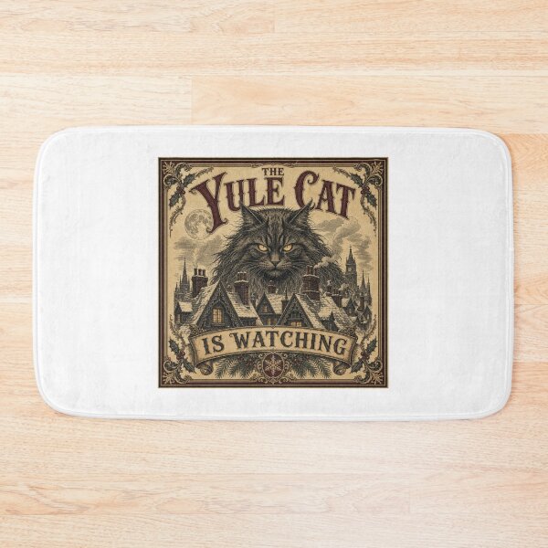 Item preview, The Christmas cat is watching you. Gothic Victorian Christmas design. designed and sold by BoosterShop.