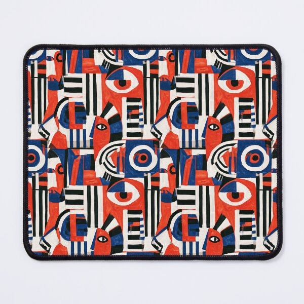 Item preview, Fernand Léger Orange and blue painting pattern | style-alike designed and sold by camisariasj.
