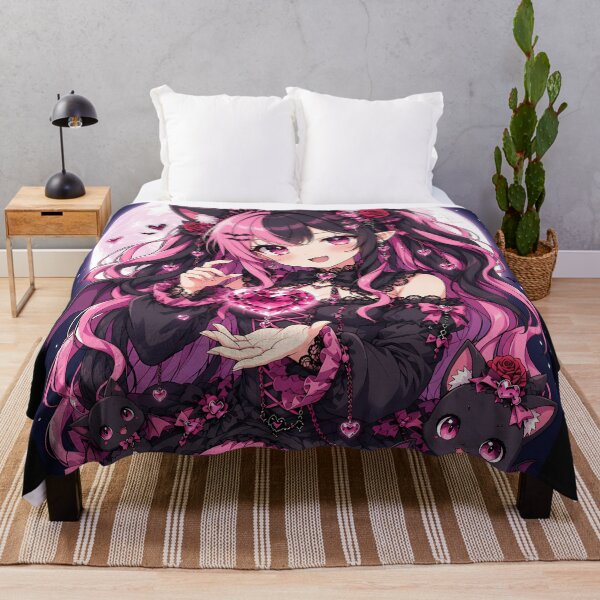 Item preview, Moonlit Crystal Heart Neko – Gothic Anime Girl designed and sold by Revyra Design .