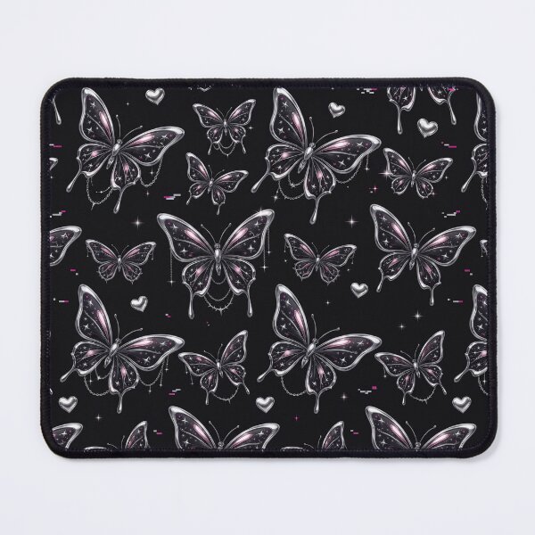 Item preview, Deadly Pretty Chrome Goth Butterfly pattern designed and sold by Darkshades.