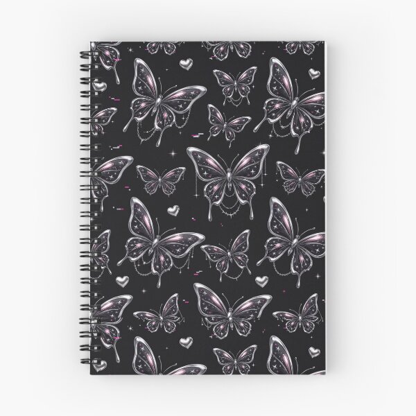 Item preview, Deadly Pretty Chrome Goth Butterfly pattern designed and sold by Darkshades.
