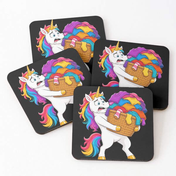 Item preview, Unhinged Unicorn Laundry Avalanche Funny Chore Humor designed and sold by BoyleDesignShop.