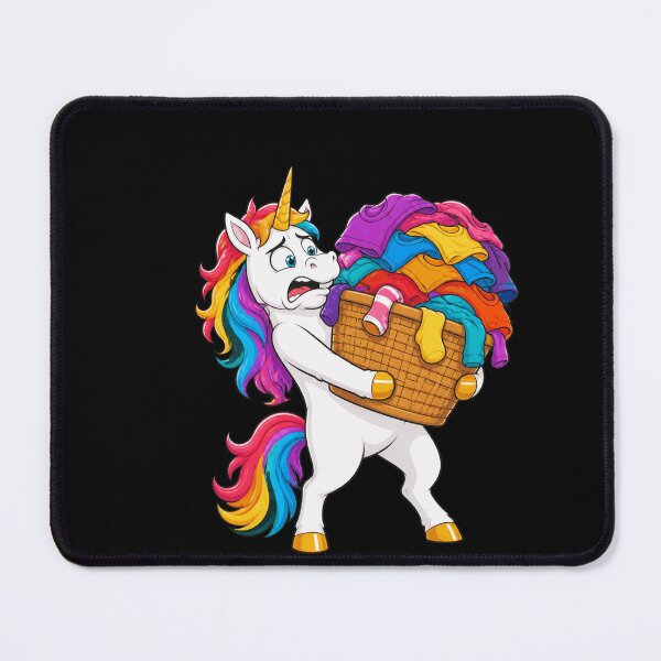 Item preview, Unhinged Unicorn Laundry Avalanche Funny Chore Humor designed and sold by BoyleDesignShop.