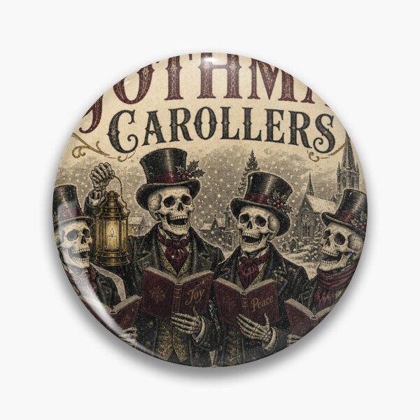 Item preview, Gothmas Carollers Victorian Skeleton Christmas Choir designed and sold by BoosterShop.
