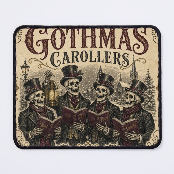 Item preview, Gothmas Carollers Victorian Skeleton Christmas Choir designed and sold by BoosterShop.