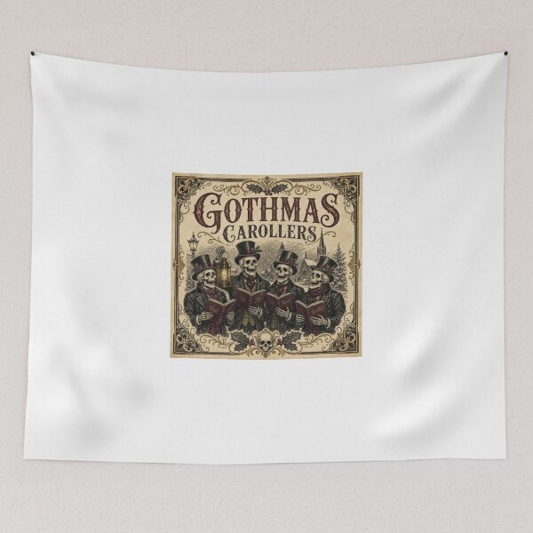 Item preview, Gothmas Carollers Victorian Skeleton Christmas Choir designed and sold by BoosterShop.