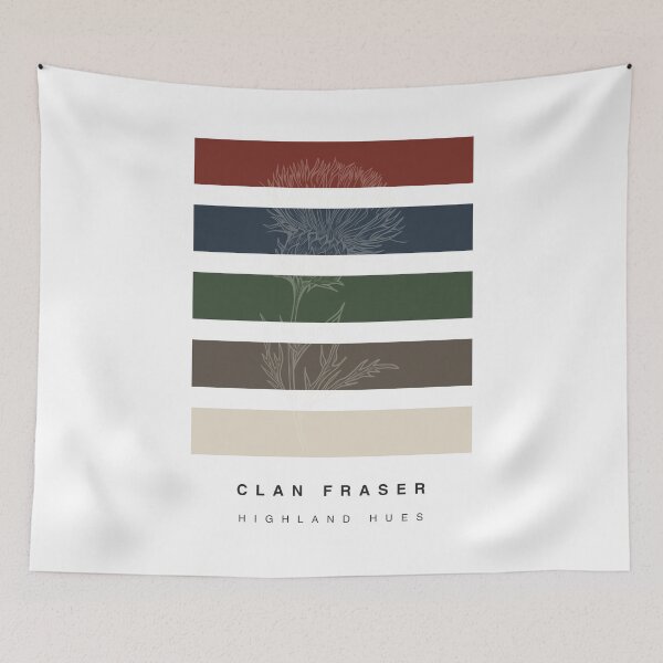 Item preview, ‘Clan Fraser’ Highland Hue Palette Special Edition Graphic Artwork designed and sold by The Colourful Game.