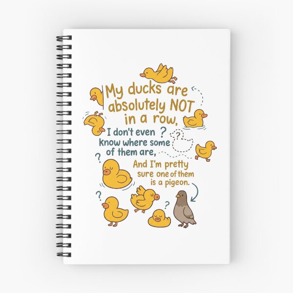 Item preview, My Ducks are Absolutely Not in A Row Pigeon Funny designed and sold by hemagamo.
