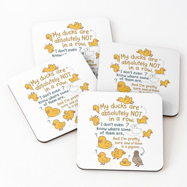 Item preview, My Ducks are Absolutely Not in A Row Pigeon Funny designed and sold by hemagamo.