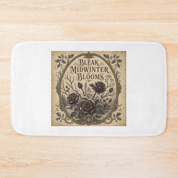 Item preview, Bleak Midwinter Blooms Gothic Dark Roses Winter Design designed and sold by BoosterShop.