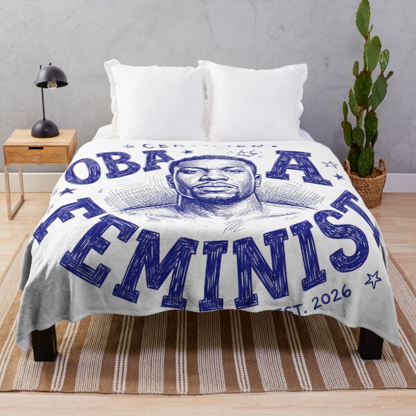 Item preview, Oba Femi Hand - Drawn Blue Pen Fan Art designed and sold by Snarky Threads.