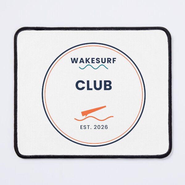 Item preview, Wakesurf Club Est 2026 Varsity Crest Shirt designed and sold by WakeCapCo.