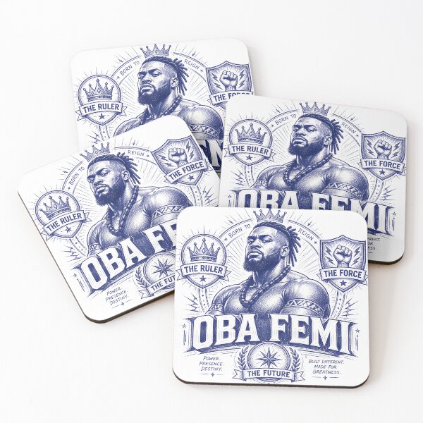 Item preview, Oba Femi Blue Ink Sketch on Off-White Paper designed and sold by Snarky Threads.