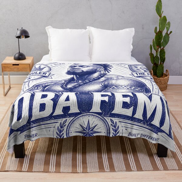 Item preview, Oba Femi Blue Ink Sketch on Off-White Paper designed and sold by Snarky Threads.
