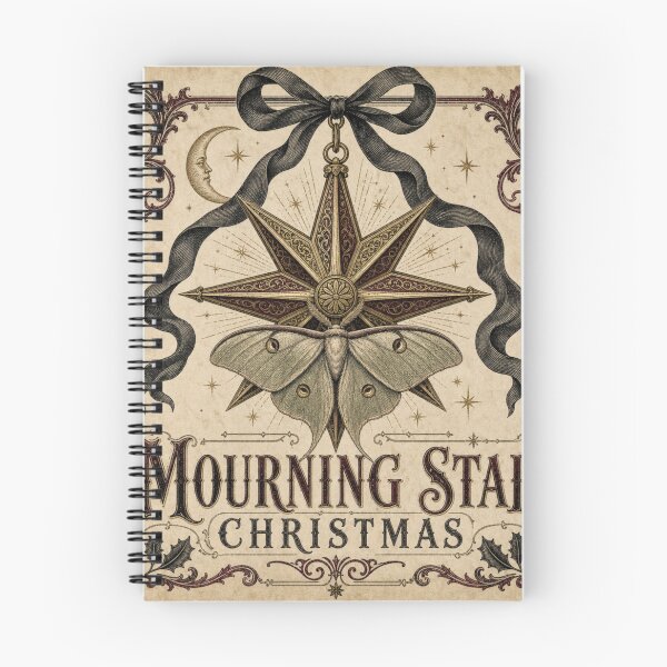 Item preview, Mourning Star Christmas Gothic Moth Ornament Design designed and sold by BoosterShop.