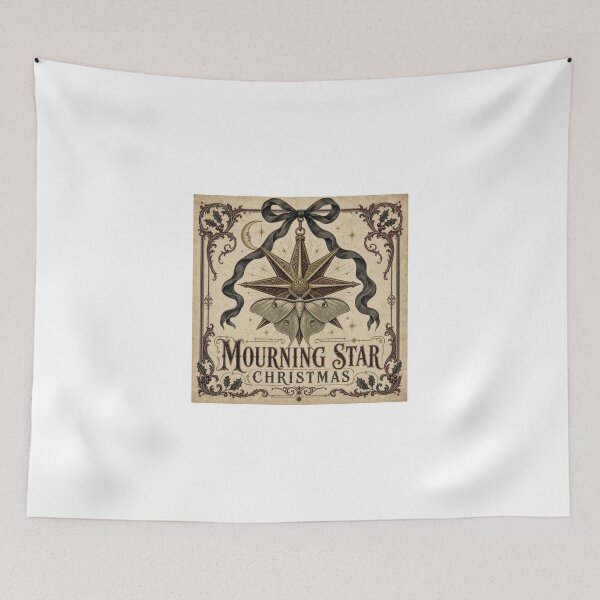 Item preview, Mourning Star Christmas Gothic Moth Ornament Design designed and sold by BoosterShop.