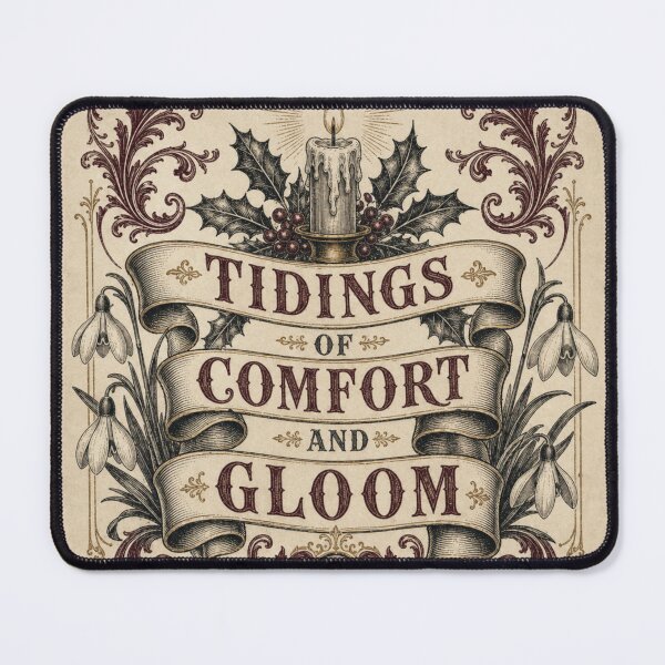 Item preview, Tidings of Comfort and Gloom Gothic Christmas Banner designed and sold by BoosterShop.