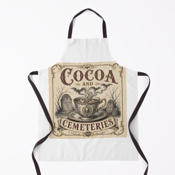 Item preview, Cocoa and Cemeteries Gothic Christmas Mug with Skull designed and sold by BoosterShop.