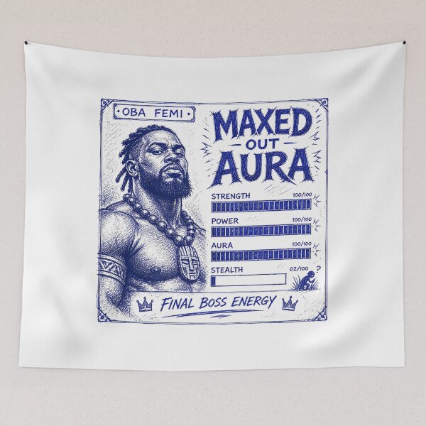 Item preview, Retro Gaming Inspired Humorous Oba Femi Art designed and sold by Snarky Threads.