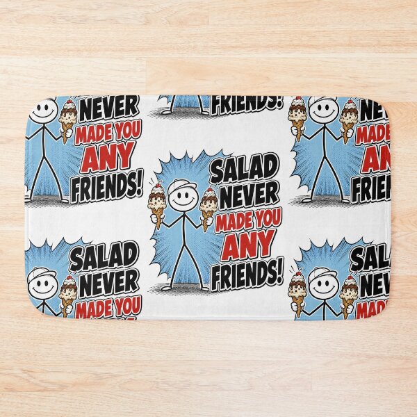 Item preview, Funny Salad Never Made You Any Friends Shirt designed and sold by Mad Axle Studios.
