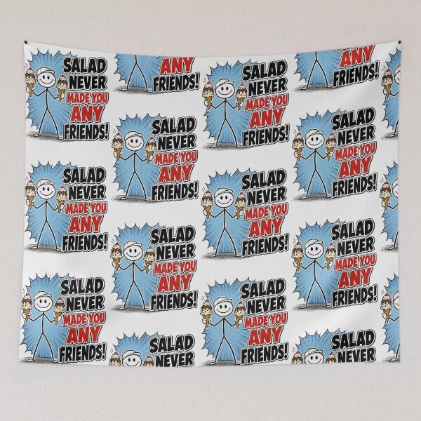 Item preview, Funny Salad Never Made You Any Friends Shirt designed and sold by Mad Axle Studios.