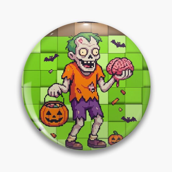 Item preview, Zombies Retro Halloween 90s Pixel Art designed and sold by DanniJordan.