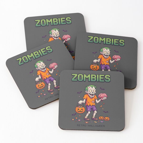 Item preview, Zombies Retro Halloween 90s Pixel Art designed and sold by DanniJordan.