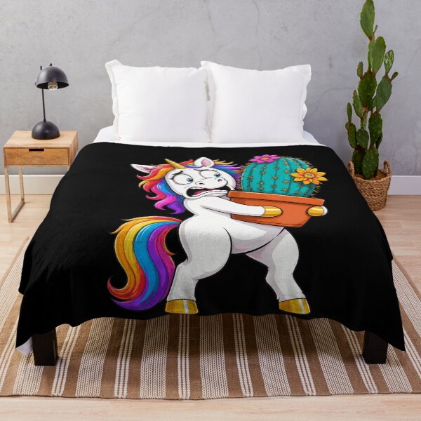 Item preview, Unhinged Unicorn Gardening Chaos Funny Cactus Hug designed and sold by BoyleDesignShop.