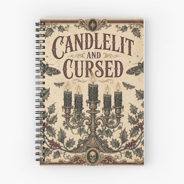 Item preview, Candlelit and Cursed Gothic Christmas Candlestick Design designed and sold by BoosterShop.