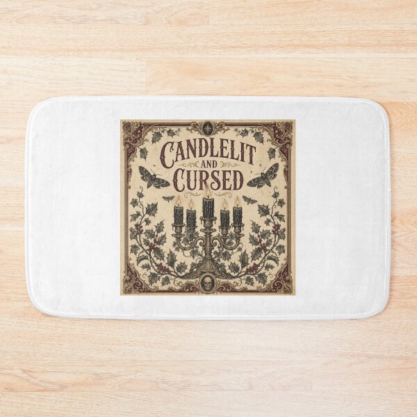 Item preview, Candlelit and Cursed Gothic Christmas Candlestick Design designed and sold by BoosterShop.
