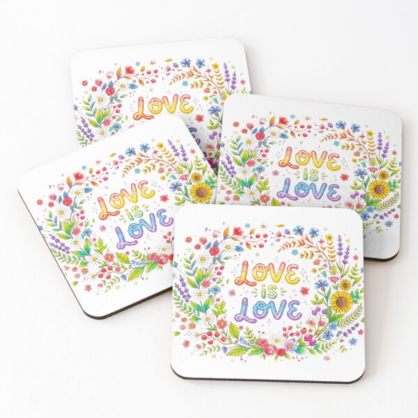 Item preview, Love is Love Flowers Pride designed and sold by mimomarcado.