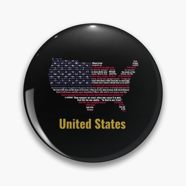 Item preview, USA Map National Anthem Typography Graphic designed and sold by JR78.