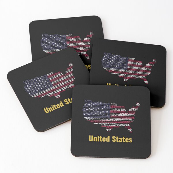 Item preview, USA Map National Anthem Typography Graphic designed and sold by JR78.