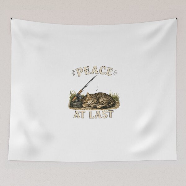 Item preview, Taby Cat Peace At Last. designed and sold by T shirts Collective.