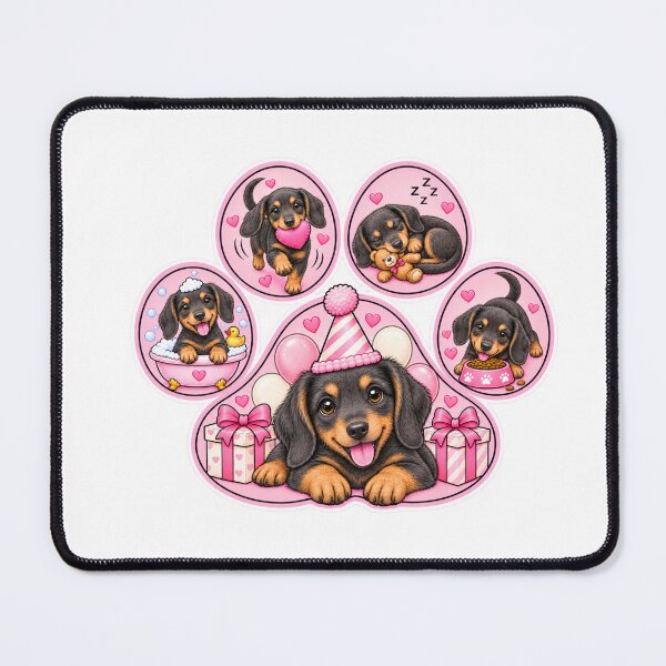 Item preview, Dachshund Paw Print Celebration designed and sold by TheAnimalZ00.
