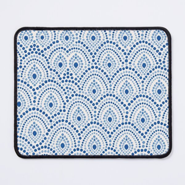 Item preview, Polish Pottery Peacock Eye Seamless Pattern | Boleslawiec Blue and White Folk Ceramic designed and sold by StickyGuys.