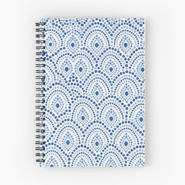 Item preview, Polish Pottery Peacock Eye Seamless Pattern | Boleslawiec Blue and White Folk Ceramic designed and sold by StickyGuys.