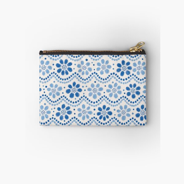 Item preview, Polish Pottery Dotted Daisies Seamless Pattern | Boleslawiec Blue and White Folk Ceramic designed and sold by StickyGuys.
