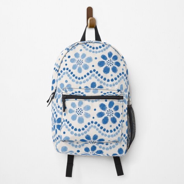 Item preview, Polish Pottery Dotted Daisies Seamless Pattern | Boleslawiec Blue and White Folk Ceramic designed and sold by StickyGuys.