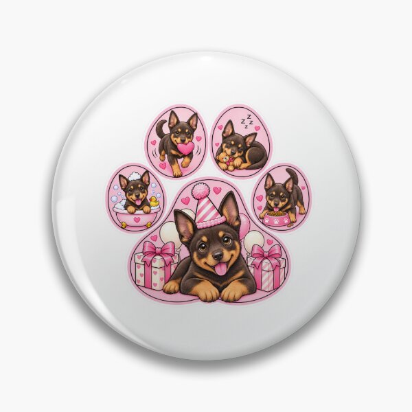 Item preview, Australian Kelpie Paw Print Celebration designed and sold by TheAnimalZ00.