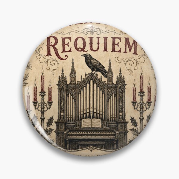 Item preview, Yuletide Requiem Gothic Victorian Christmas Organ with Raven designed and sold by BoosterShop.