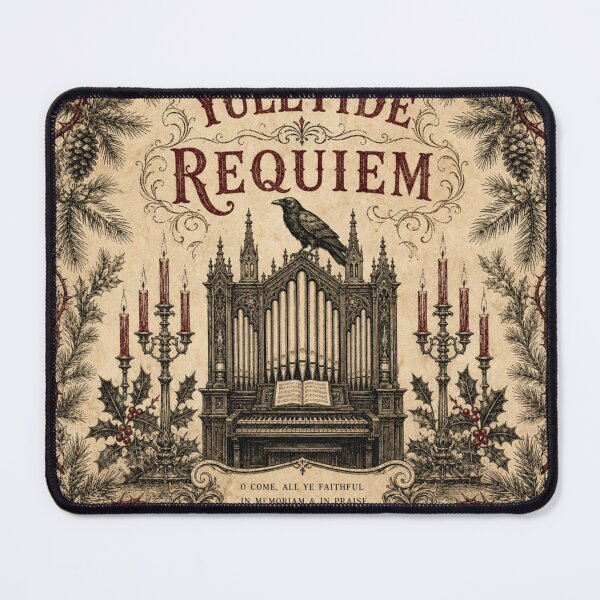 Item preview, Yuletide Requiem Gothic Victorian Christmas Organ with Raven designed and sold by BoosterShop.